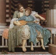 Lord Frederic Leighton the music lesson china oil painting artist